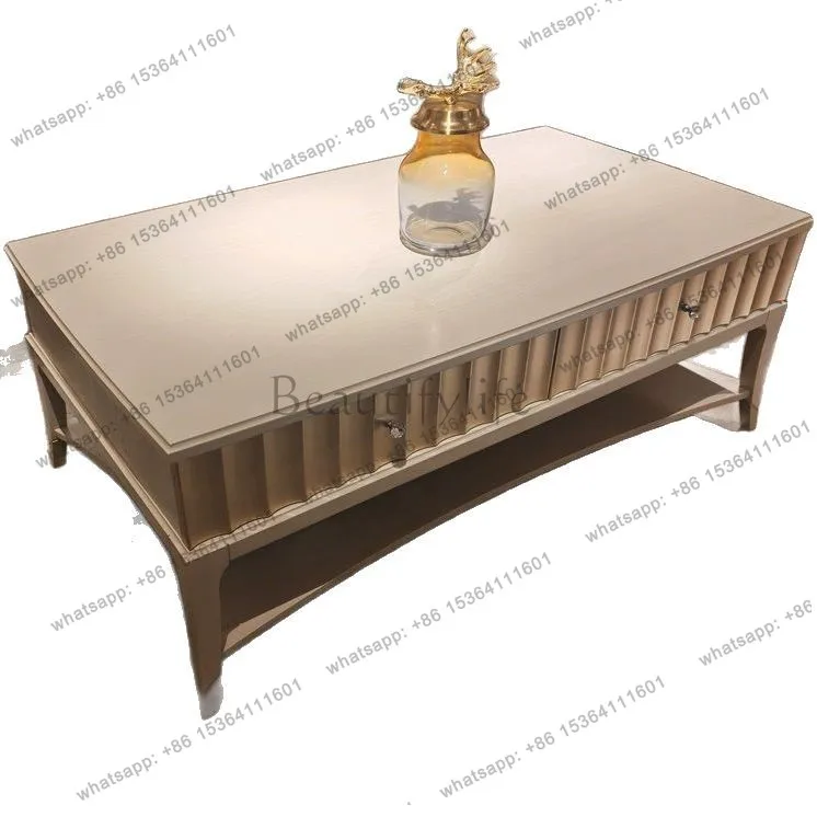 

American retro small apartment storage tea table simple decoration living room tea table
