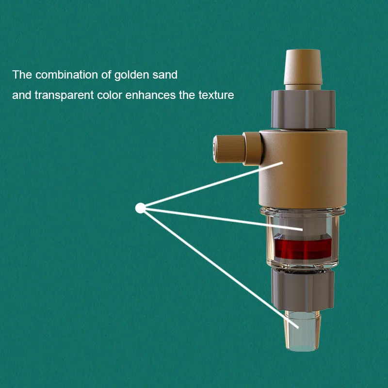 QANVEE CO2 External Inline Atomizer Diffuser M3/M5 for Aquarium Planted Tank Fish Tank Aquatic Accessories Filter