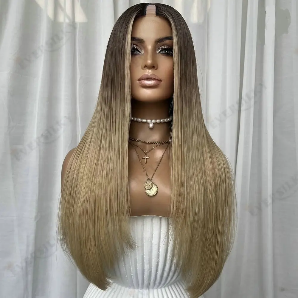 غلويليس كليب في الخامس جزء شعر مستعار شعر الإنسان للنساء سهلة ارتداء الجذور الداكنة الرماد شقراء أومبير 1x4 حجم U جزء الباروكات عذراء الشعر البرازيلي