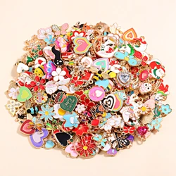 More Than 5000 Styles Random Mixed 20Pcs Hearts Flowers Animals Charms Jewelry Making Earrings Necklace DIY Accessory Wholesale
