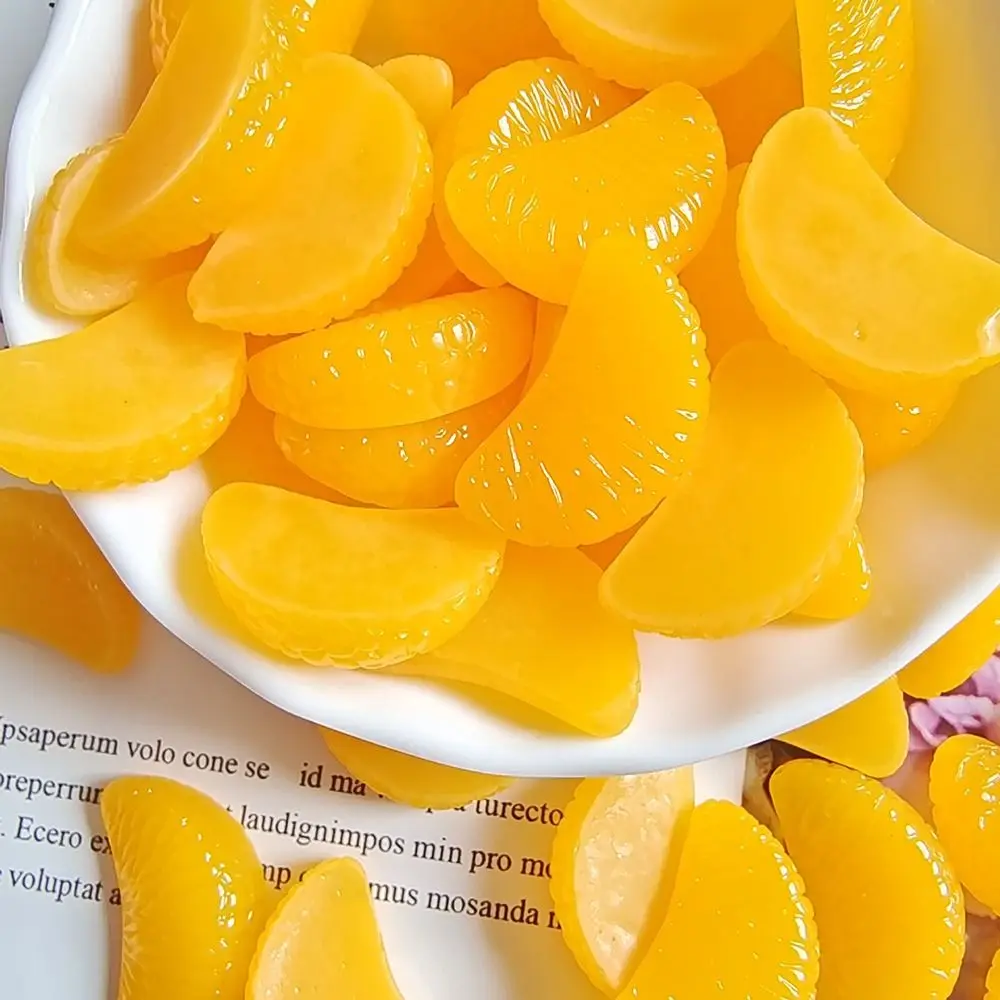 ديكور الزفاف ديكور المنزل ديكور الراتنج نابض بالحياة ديكور المنزل شرائح البرتقال وهمية محاكاة الفاكهة الاصطناعية #1