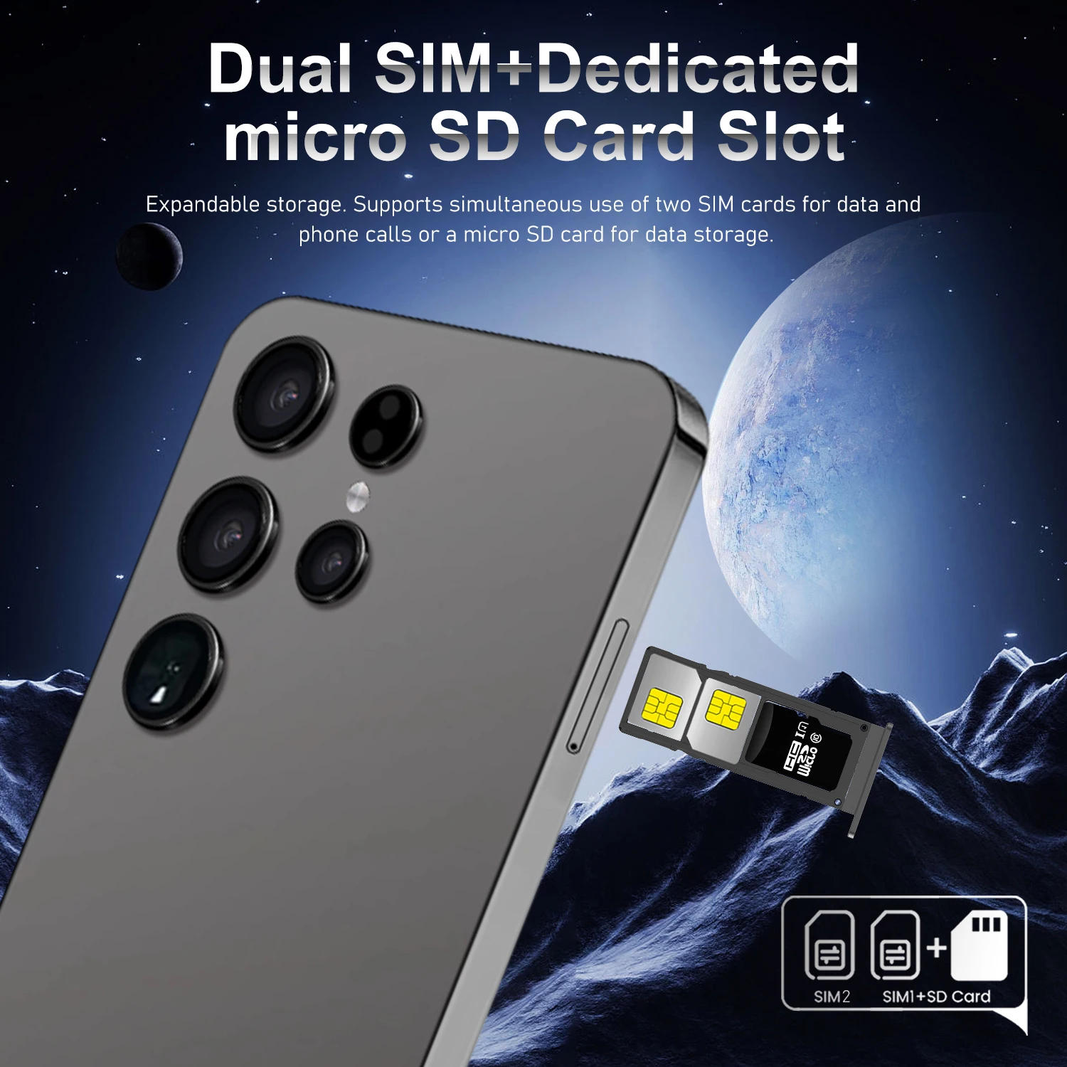 FUFFI-S24 Pro، هاتف ذكي Android، 6.528 بوصة، 3+32 جيجابايت ROM، بطارية 4000 مللي أمبير في الساعة، 2+8 ميجابكسل، هاتف محمول، Google Play، SIM مزدوج، هواتف محمولة #6