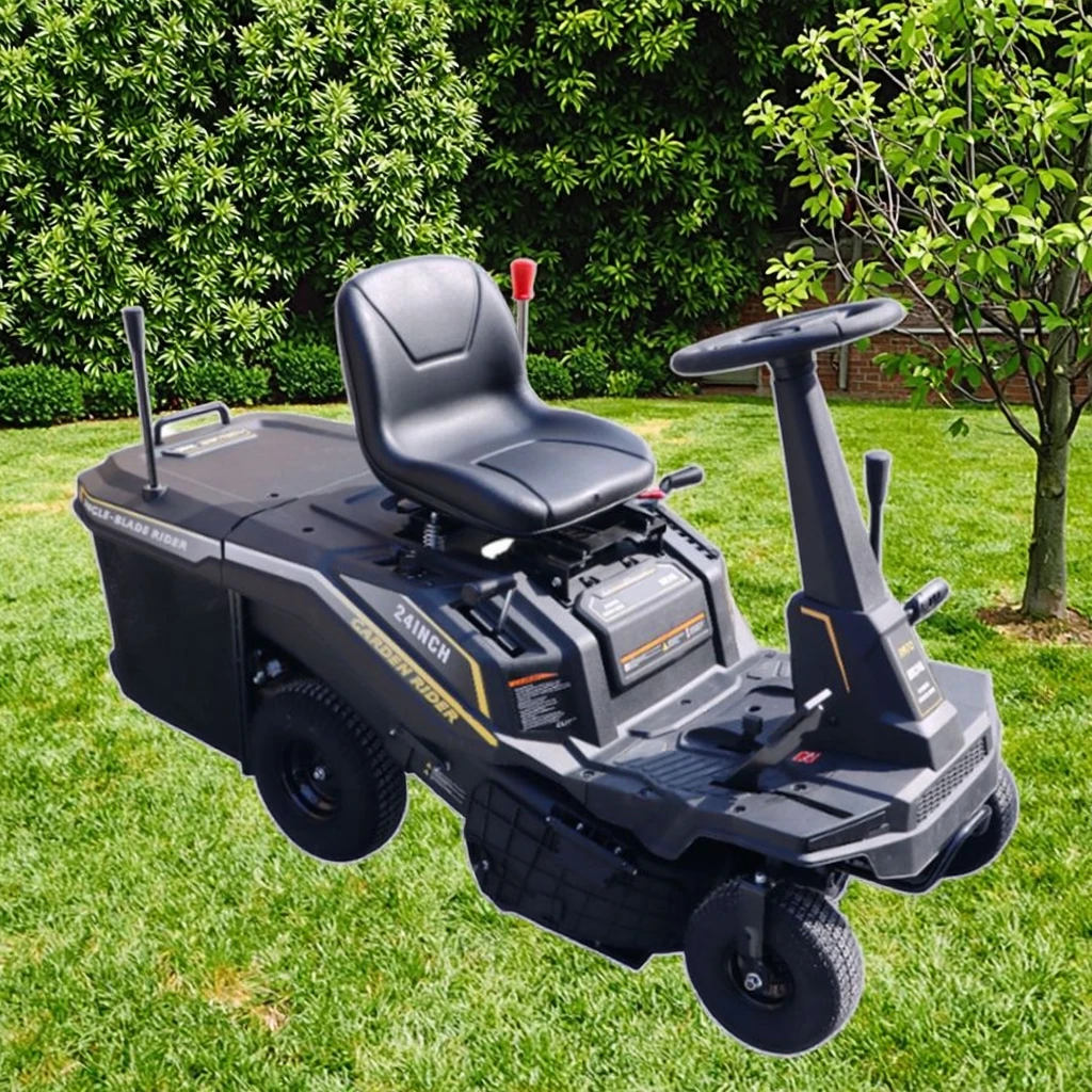 CE Certified Electric Ride-on Lawn Mower Cordless Steel Blade Grass Cutter 24V Petrol Power DIY Grade Factory Price ODM/OEM