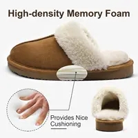 Evshine Women Plush Cotton Slippers Winter Indoor Warm Soft House Slipper Comfort Memory Foam Slides Outdoor Fur Fuzzy Flat Shoe - Image 5