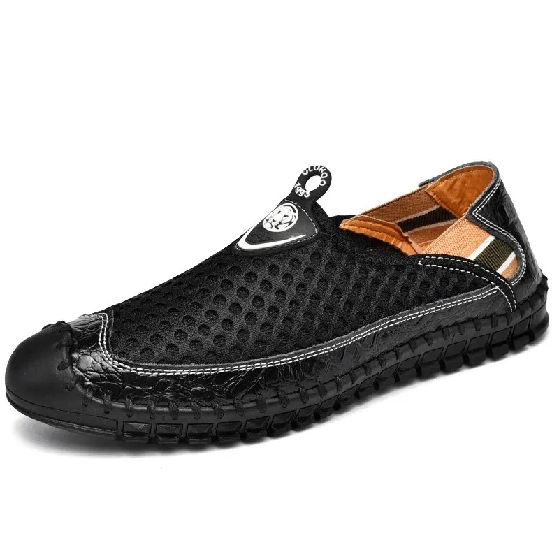 CLOHOO Men\'s Mesh Breathable Lightweight Rubber Sole Stitching Non Slip Sz 10.5 CLOHOO Men main image 3