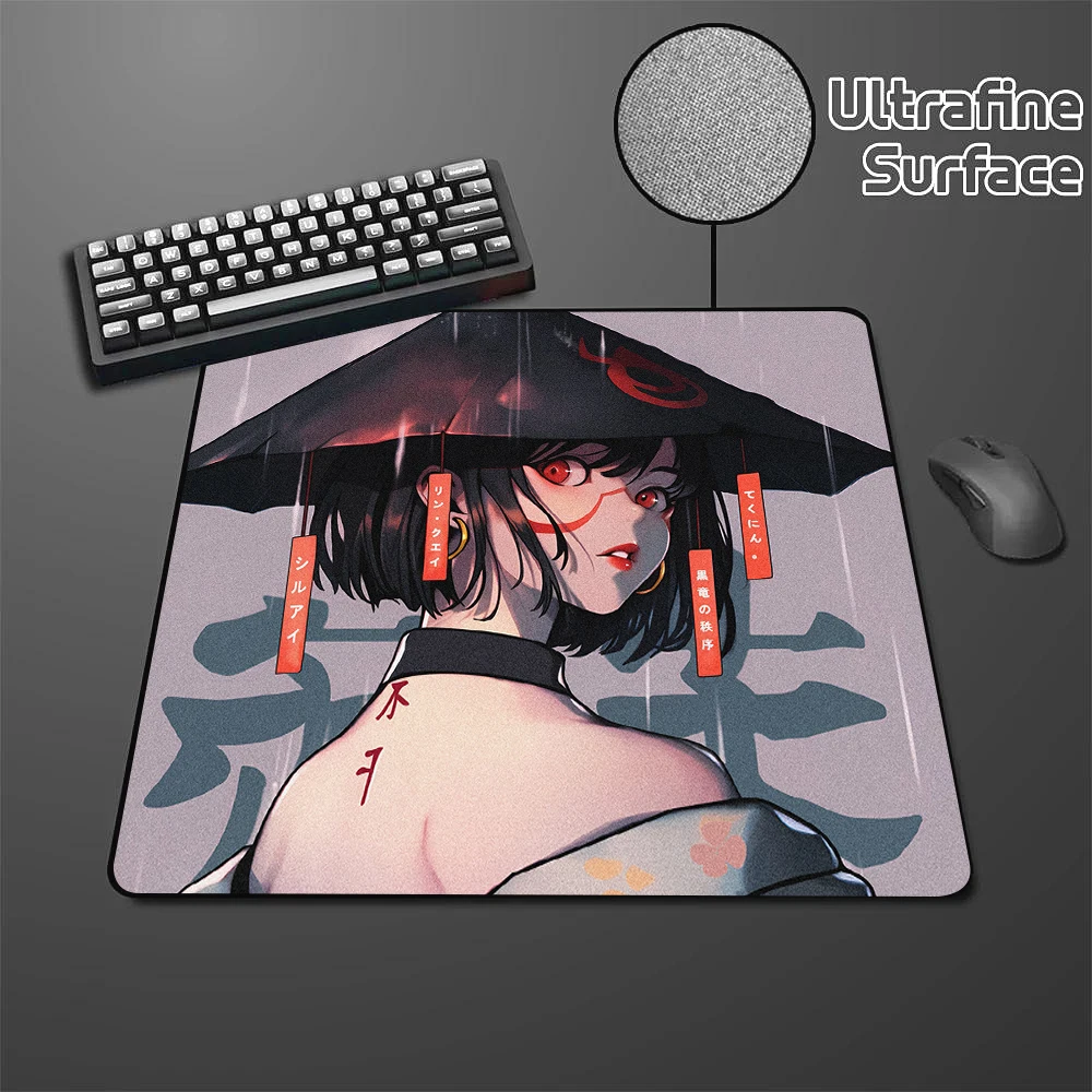 

E-Sports Professional Gaming Mouse Pad Japan Girl Balance Mouse Mat 45x40CM Anime Mousepad Gamer Non-Slip Premium Computer Mats