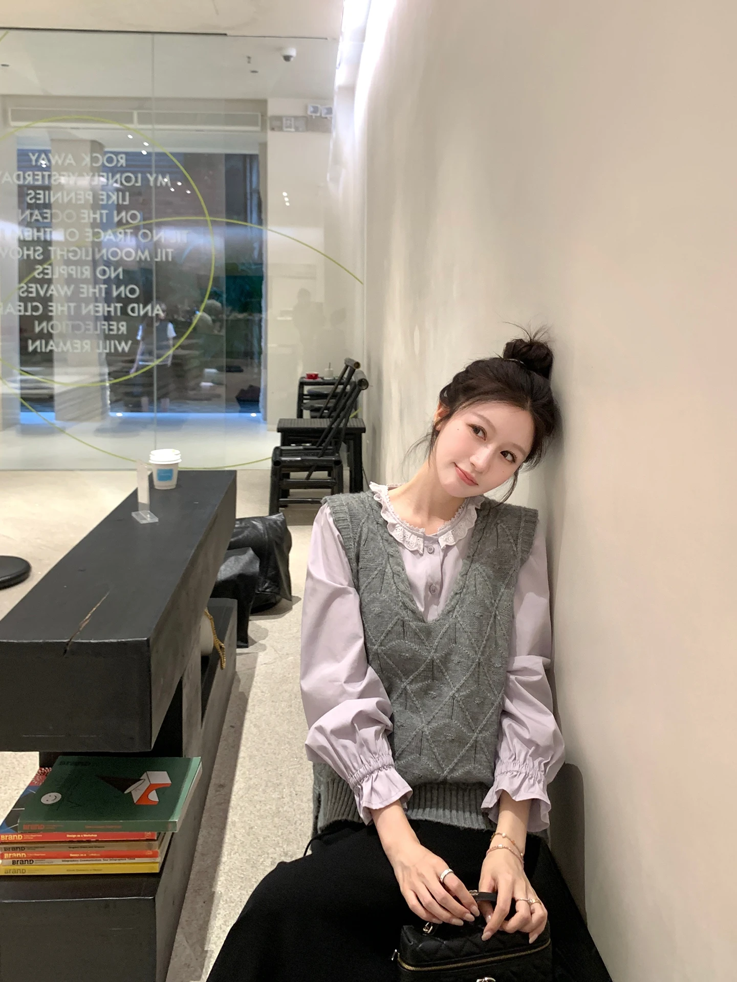 

ay Tone Knitted Vest Women's Vintage V-ne Outerwear Sweater Tank Top Casual H-aped Bal Polyester Fiber Blend