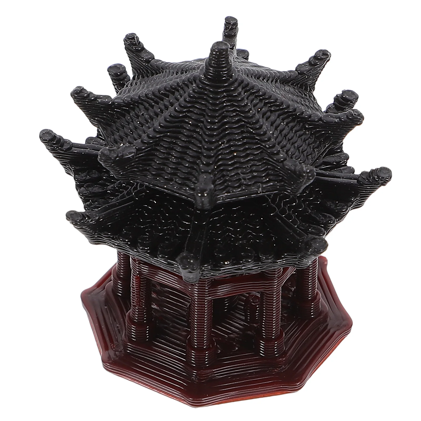 

Delicate Plastic Pavilion Statue for Aquarium Bonsai Micro Landscape Zen Garden Fish Tank Decor Home Desktop Ornament