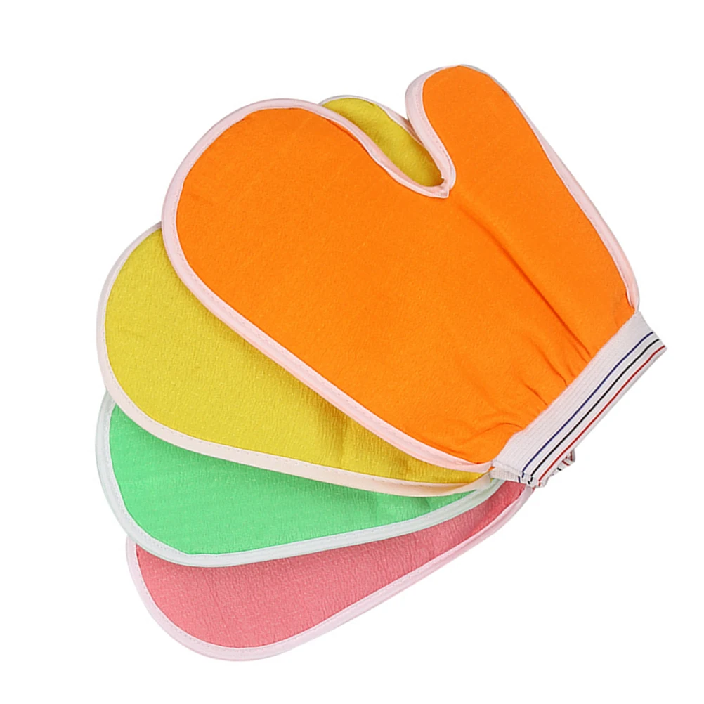 

Перчатки для ванны Мягкие отшелушивающие перчатки для душа Скруббер для тела Рукавицы для ванны для нежного отшелушивания гладкой кожи