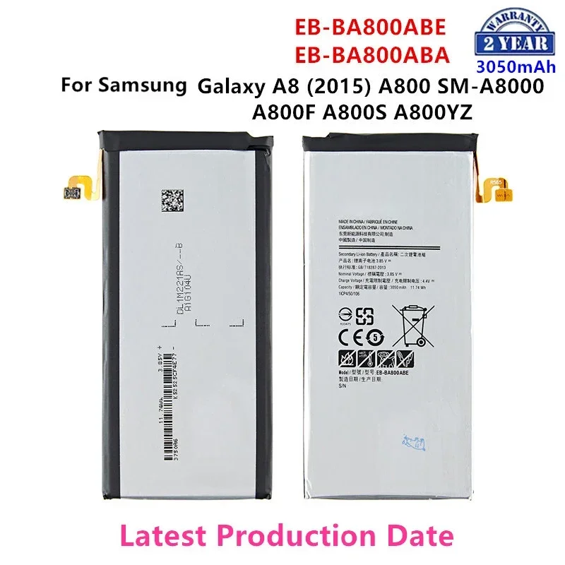 

Brand New EB-BA800ABE EB-BA800ABA 3050mAh Battery For Samsung Galaxy A8 (2015) A800 SM-A8000 A800F A800S A800YZ