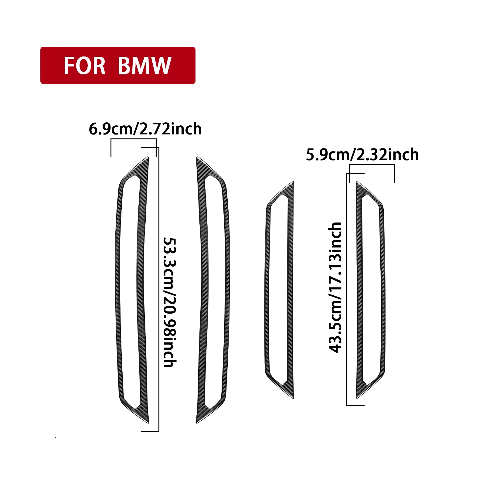 لسيارات BMW 5 Series i5 G60 G68 2024 2025 ألياف الكربون عتبة الداخلي عتبة لوحة غطاء الكسوة اكسسوارات السيارات لاصقة تزيين