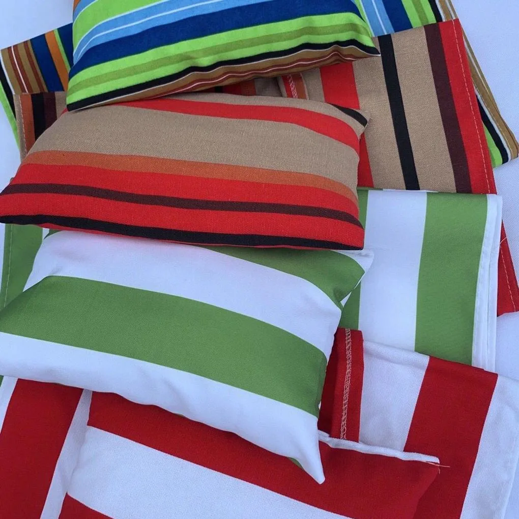 1Pc Beach Chair Cover Beach Lounger Replacement Cloth Polyester Fabric White And Blue Striped Picnic Chairs Cover image 5
