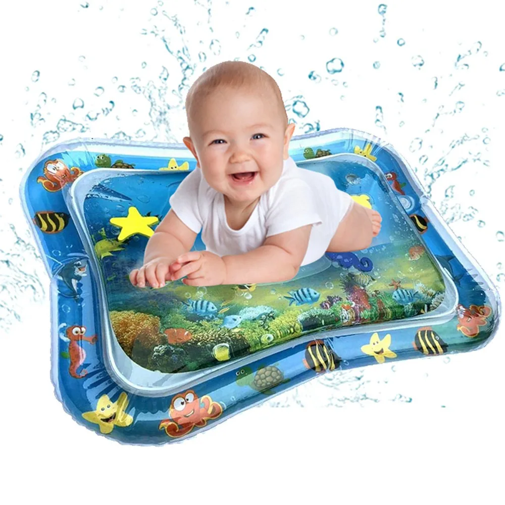 Baby Water Mat Inflatable Water Play Mat Crawling Pad Game Infant Summer Fun Play Cushion Developing Toy Babies Toys 0 12 Months