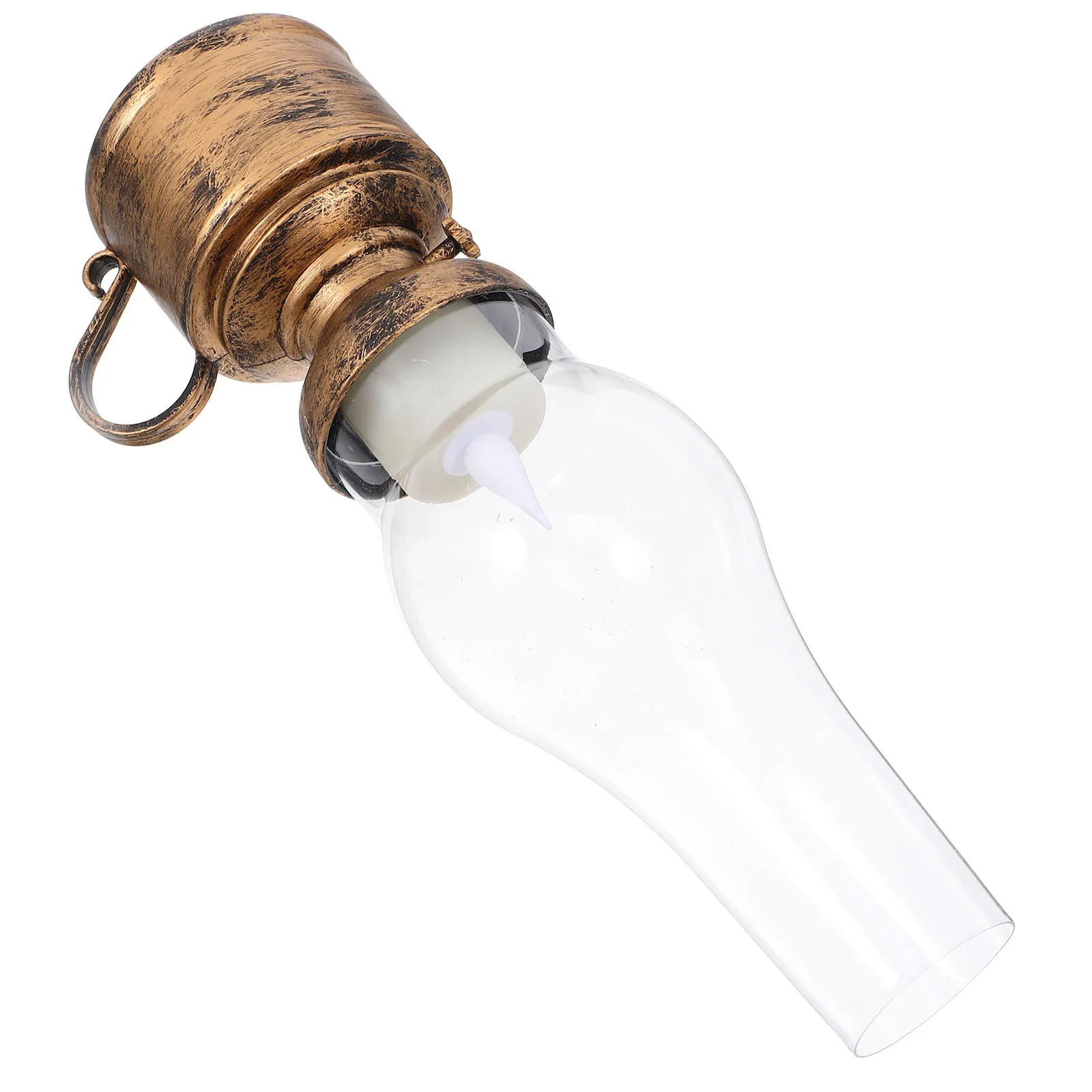 

1pcs Vintage Led Lamp Retro Flameless Lantern For Home Decor Tabletop Living Room Kitchen Emergency Lighting