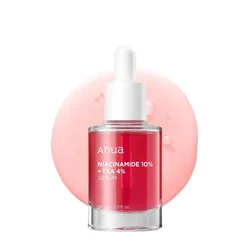 Anua 10% Niacinamide+ 4% Tranexamic Acid Serum, Ceramide, Hyaluronic Acid, Vitamin B12 natural color, for Sensitive skin serum