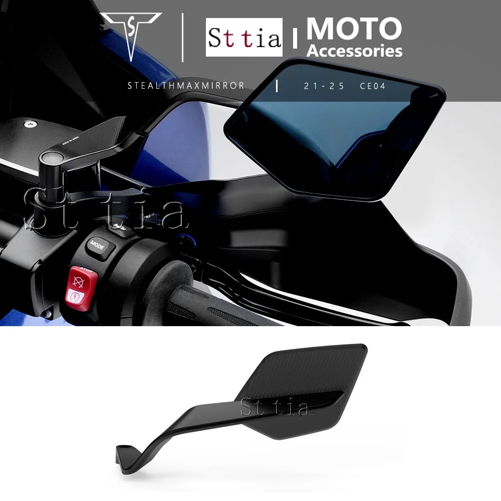 Für BMW CE04 CE04 ce04 2021-2025 Neue Motorrad Zubehör Spiegel Schwarz Wind Flügel Einstellbare Rotierenden Rückspiegel kits
