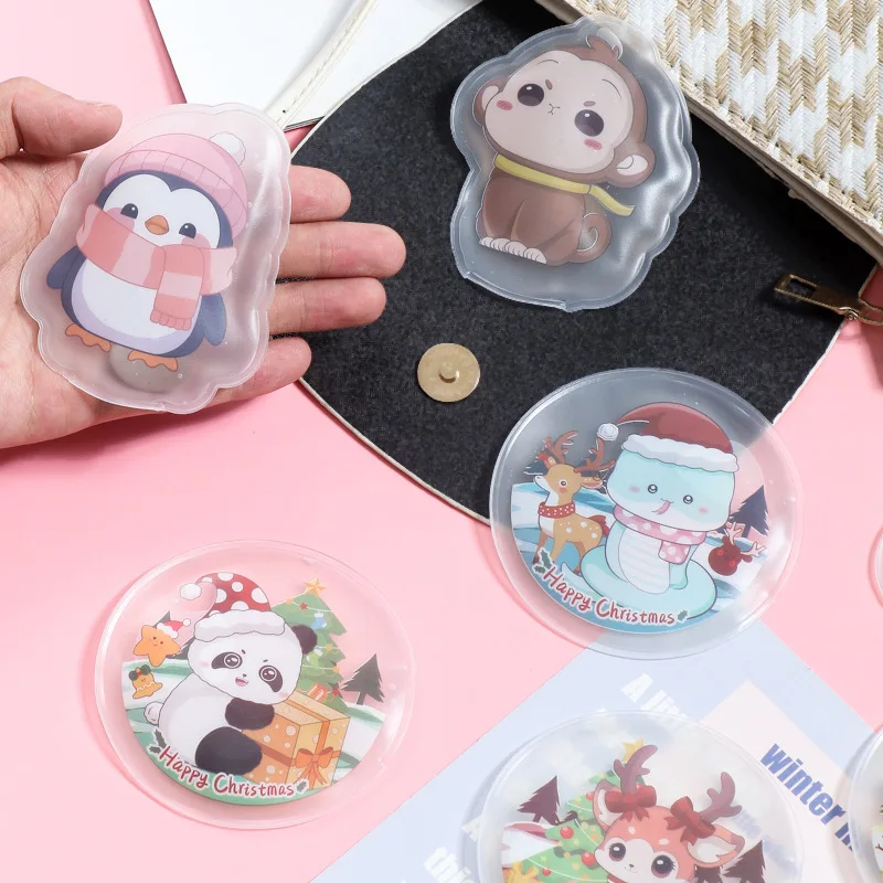 Mini Cartoon Portable Hand Warmer Hand Winter Keep Warm Reusable Gel Hand Warmer Quick Heating Water Bags Warm Handbag