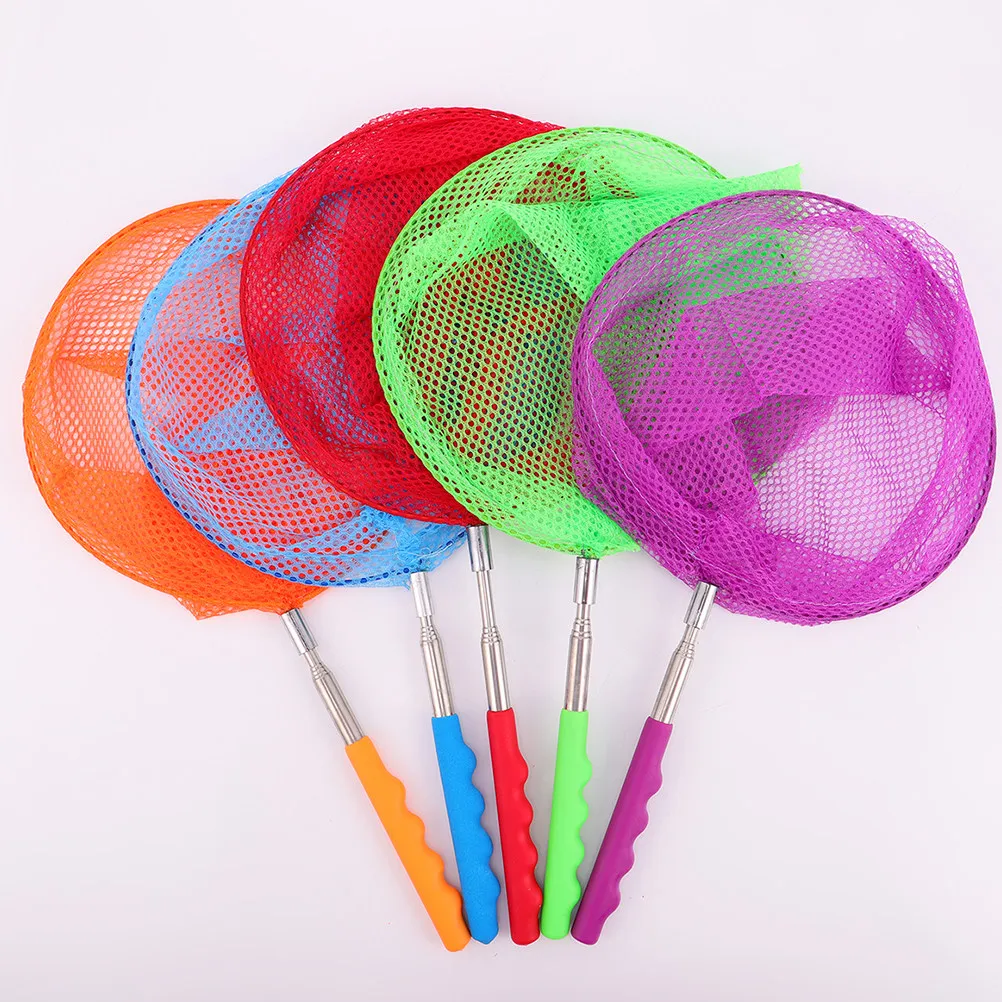 4Pcs Telescopic Insects Nets for Children Retractable Butterflies Catcher Outdoor Exploration Nets for Catching Bugs