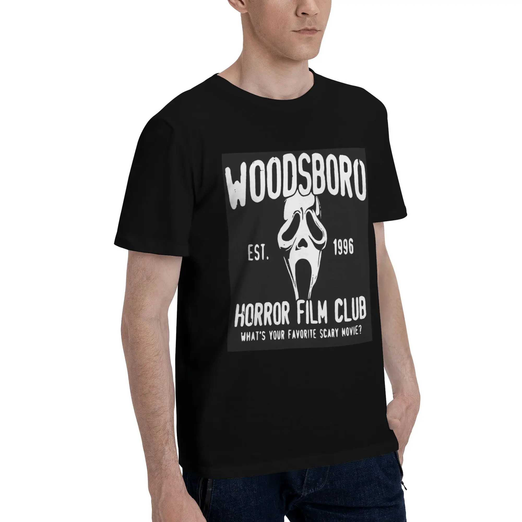

Scream woodsboro фильм клуб мужская футболка больших размеров мужские хлопковые футболки с круглым вырезом короткие летние мужские