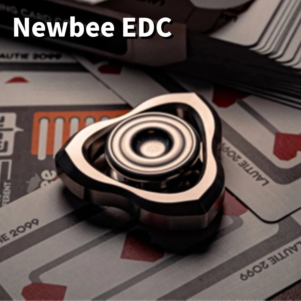 Newbee EDC Fidget Gyro Metal Stress Relief Toys Fidget Toys For Adults Office Desk Accessories Three Leaf Spinner