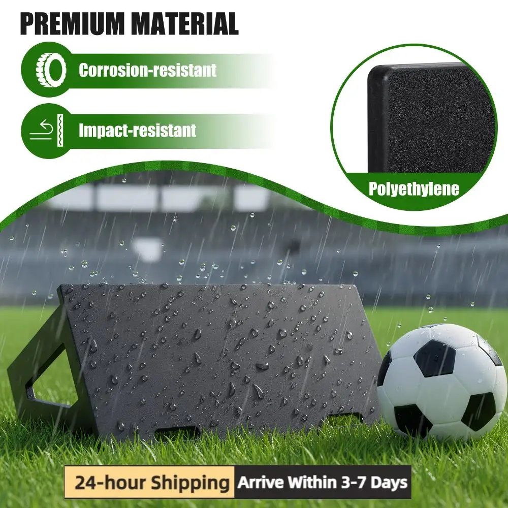 

HDPE Soccer Rebound Training Board 100x40cm Foldable Design Adjustable Angles with Handle for Soccer Passing Control Practice