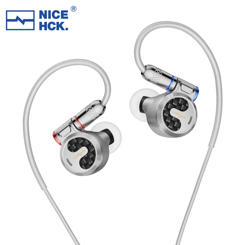 NiceHCK F1 3.5mm/4.4mm Flagship In-ear Earphone 14.2mm Planar Diaphragm Driver HIFI Earbud With 0.78mm 2Pin Detachable Cable IEM