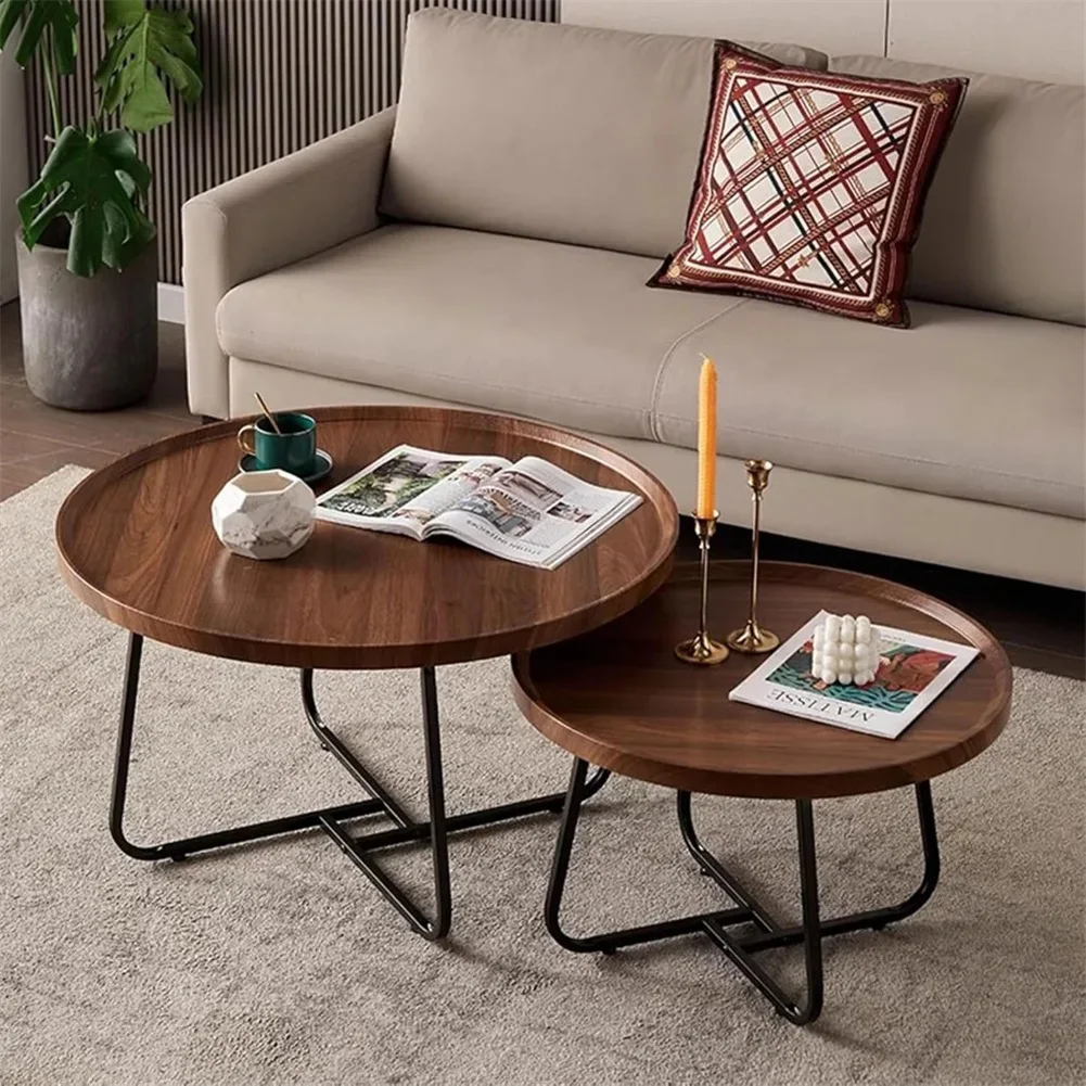 Modern Minimalist Nesting Coffee Table Set – 28
