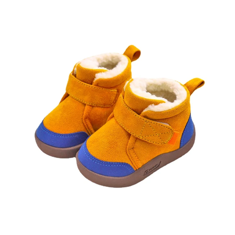 Winter Toddler Boots Plush Warm Baby Boy Shoes Soft Bottom First Walkers Kids Girls Snow Boots