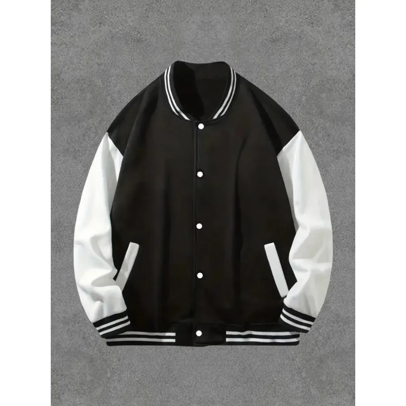 

Весенне-осеннее бейсбольное пальто, классическая женская цветная лоскутная куртка, повседневная повседневная форма, теплая одежда для занятий спортом на открытом воздухе