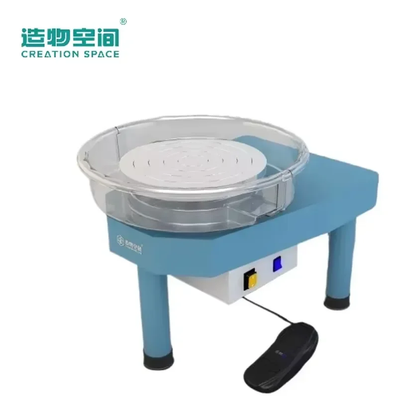 ZA37A 375W DC High-Power Pottery Wheel-Professional Ceramic Throwing Machine 32cm Turntable Electronic Foot Pedal Control Art
