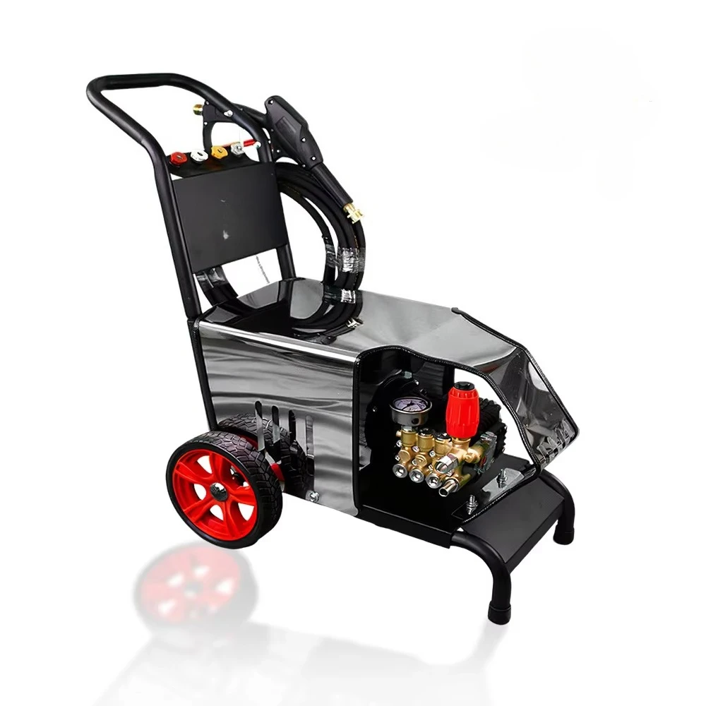10L/ Min Mobile Portable Commercial Carwash Belt Drive Electric High Pressure Jet Cleaner Washer
