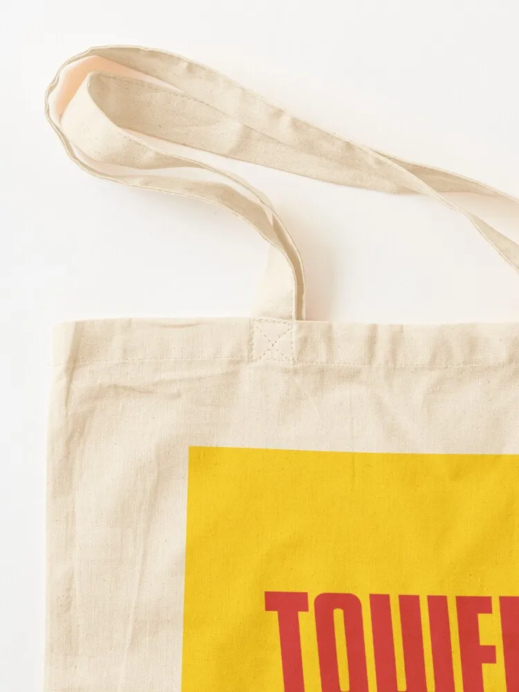 Tower Records' logo (yellow background) (1960s - 2000s) Tote Bag cute pouch bag Lady bag great custom canvas