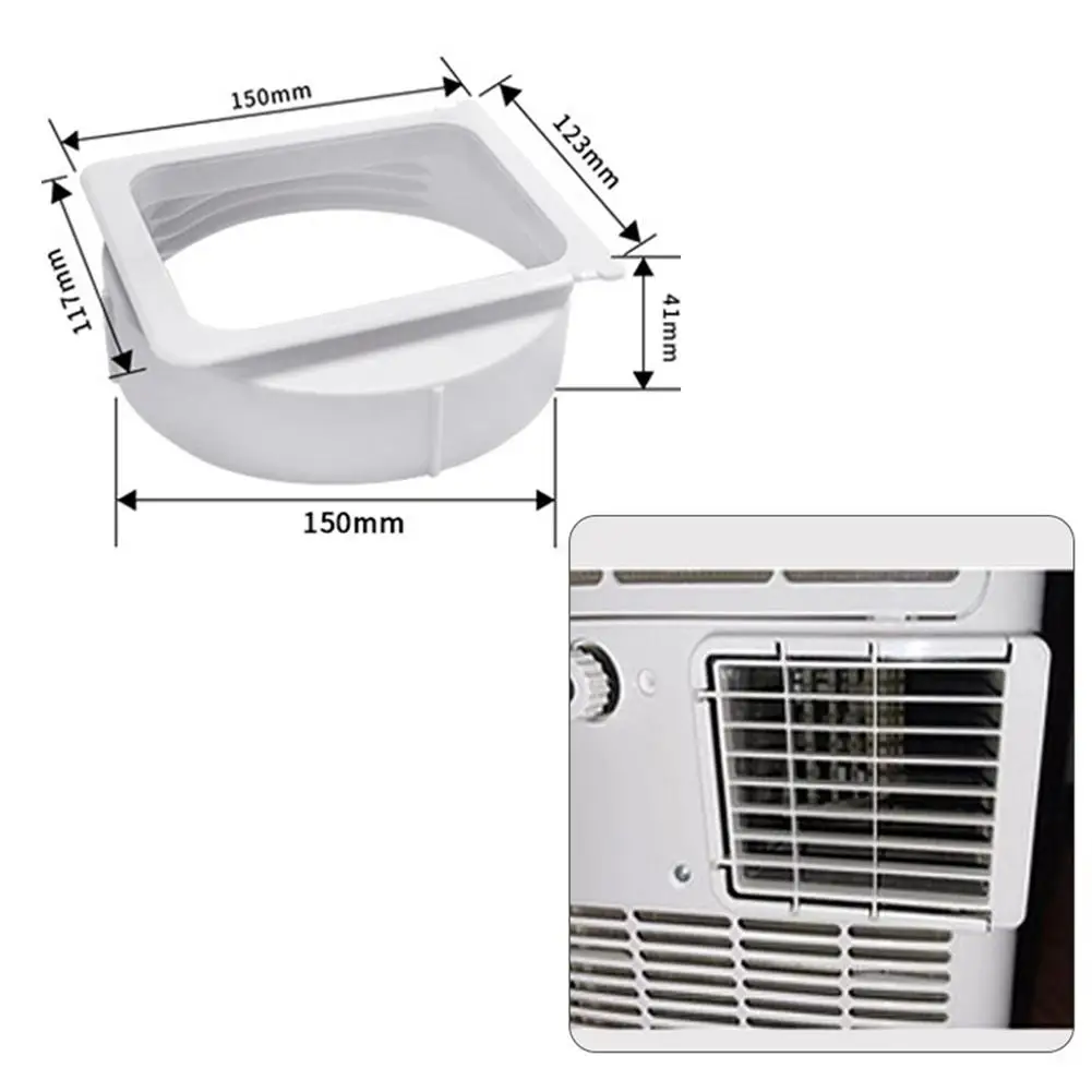 1Pc Air Conditioner Exhaust Duct Interface 15cm KY-25 KY-35 Pipe Hose Connector Window Baffle Adapter For Portable Mobile