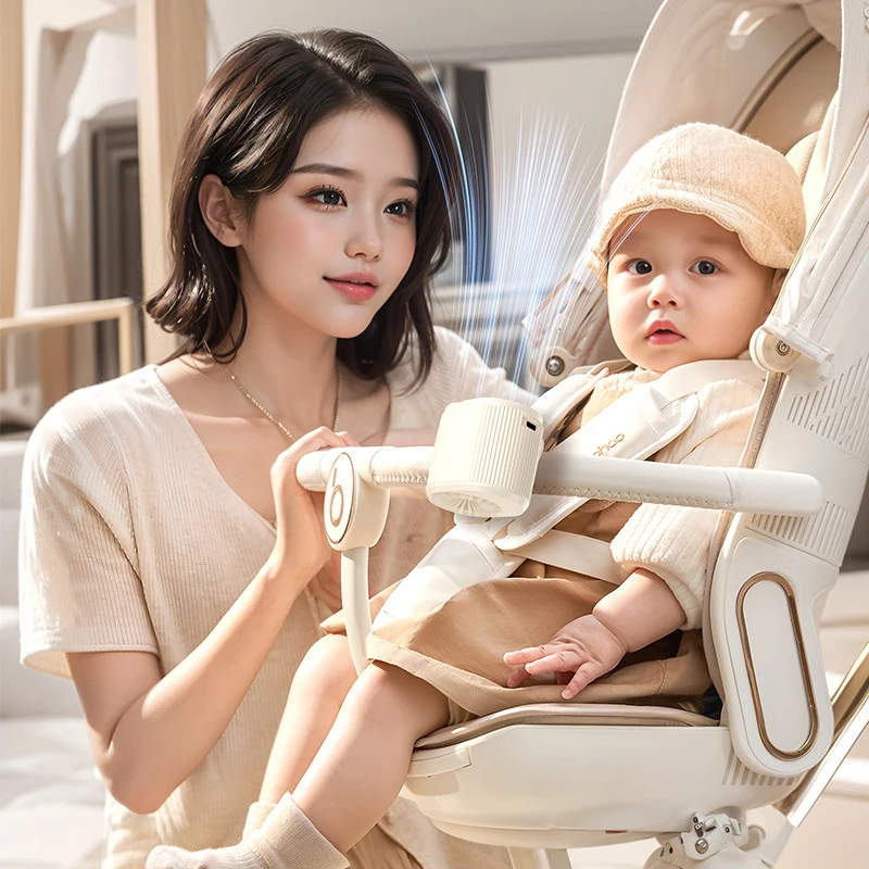 مراوح تبريد صغيرة محمولة يمكن ارتداؤها في الهواء الطلق، مشبك خصر شخصي، مبرد هواء معلق USB قابل لإعادة الشحن للرياضة والجري