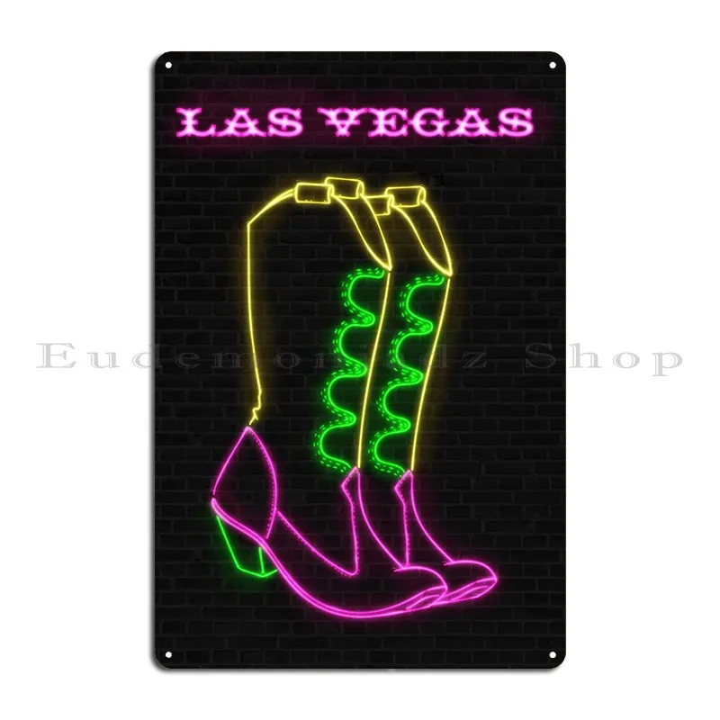 Las Vegas Metal Plaque Poster Decoration Designing Classic Club Printed Tin Sign Poster