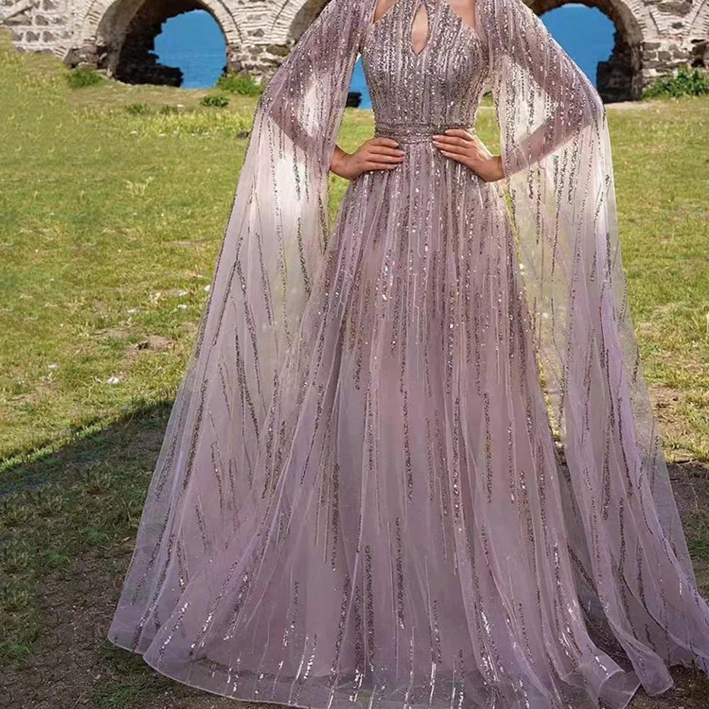 Elegant Spring Summer Women's Long Tulle Dress with Fringe Cross-Border Quality Fashionable mid Waist Fish Tail Gown