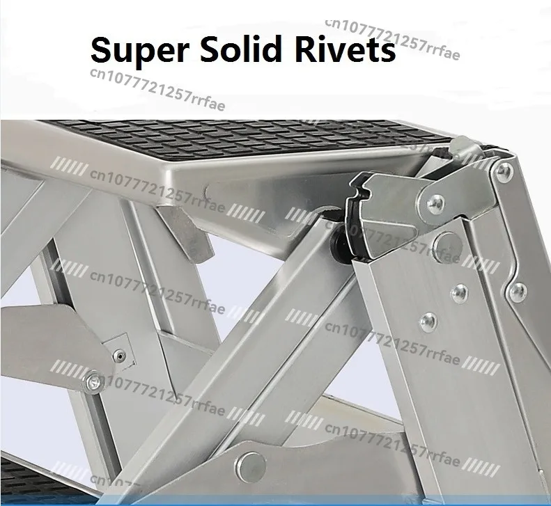 American Style Safety 3-Step Ladders for Garden and Household Use, Aluminum Folding Step Ladders With 3 Steps