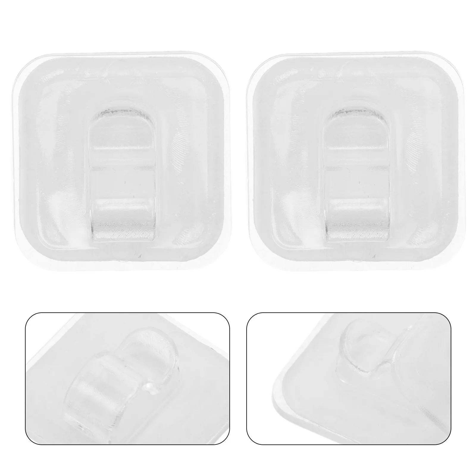 20Pcs Clear Indoor Hooks for Lights Mini Adhesive Clips String Light Holders Damage Free Hanging for Holiday Decorations Balcony