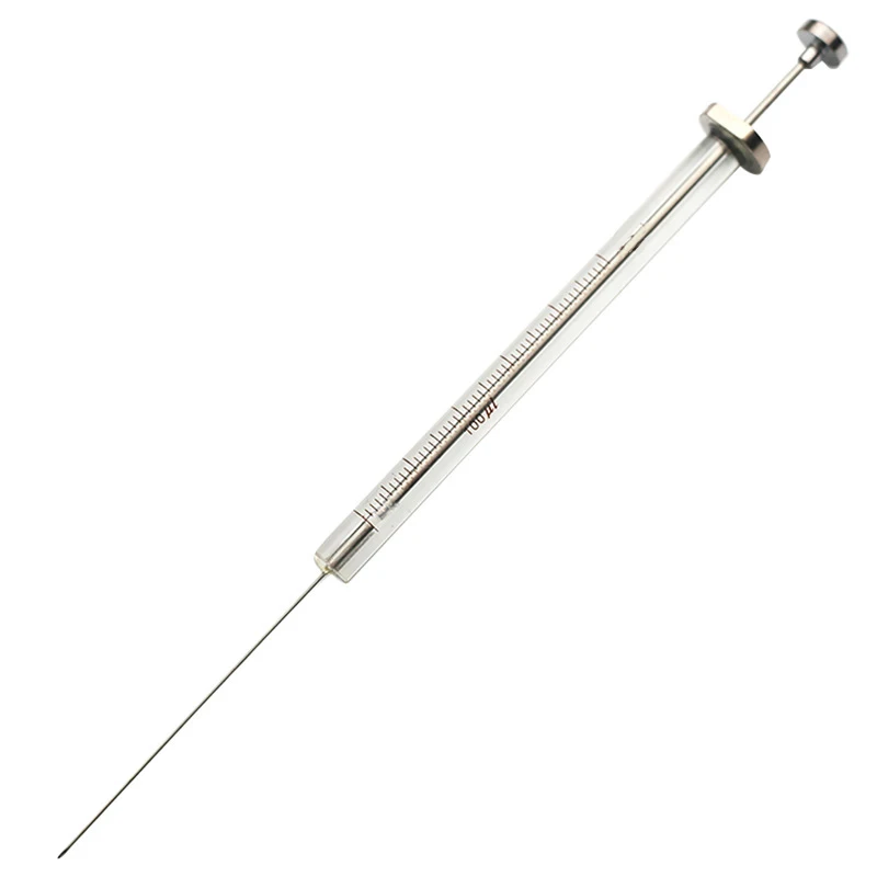 

Microsampler Microliter Syringes 100ul Micro-injector Syringe 0.1 ml Tip For Gas Chromatography Injector Flat Tip For HPLC