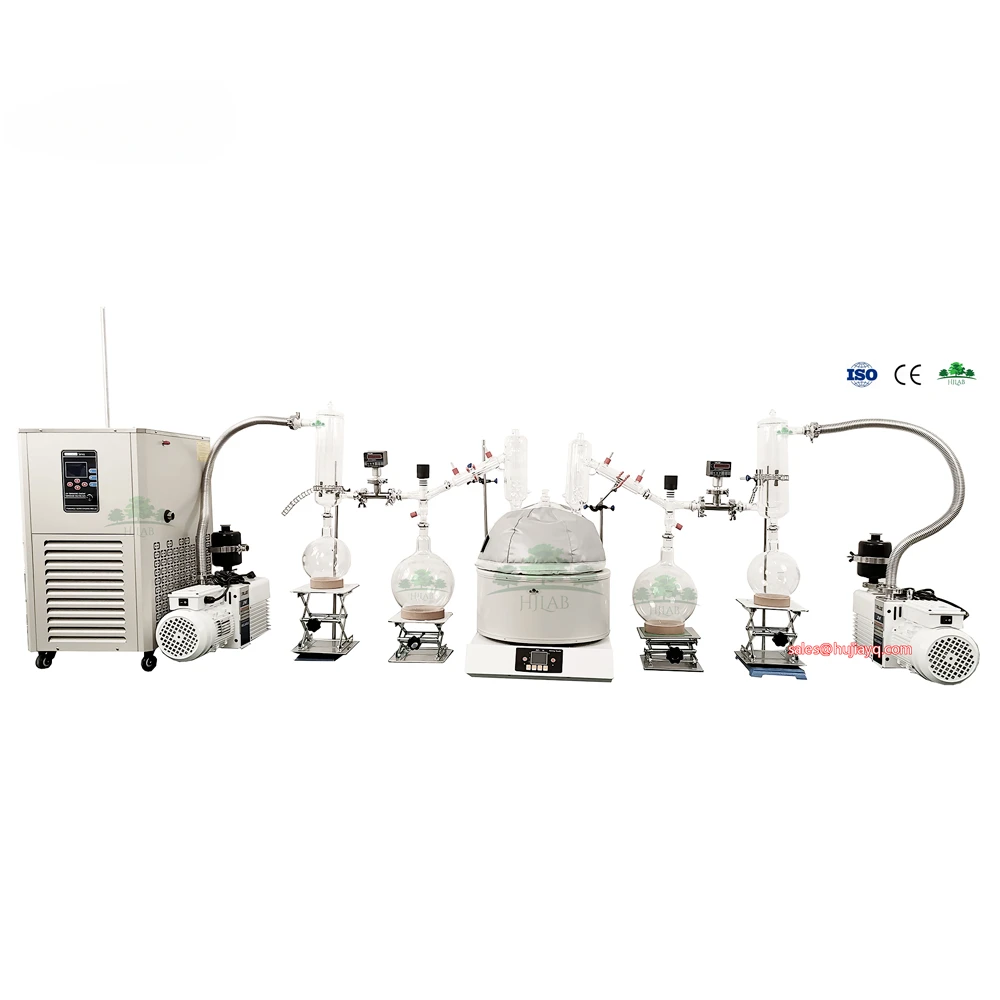 Lab 10L Short Path Distillation turnkey with heating mantle, chiller and pump