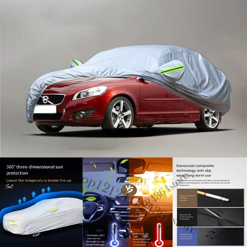 

For Volvo-C-70-fit-Auto Anti snow Anti dust Anti-uv Anti peeling paint And Anti Rainwater 210t car cover Car cover protection