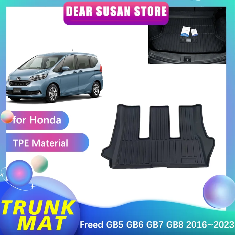 

Коврик для заднего багажника автомобиля для Honda Freed GB5 GB6 GB7 GB8 2016 ~ 2023 2017,2018 2019 2020 2021 2022 коврик для ног, коврик, прокладка, подкладка под заказ, аксессуары для панели