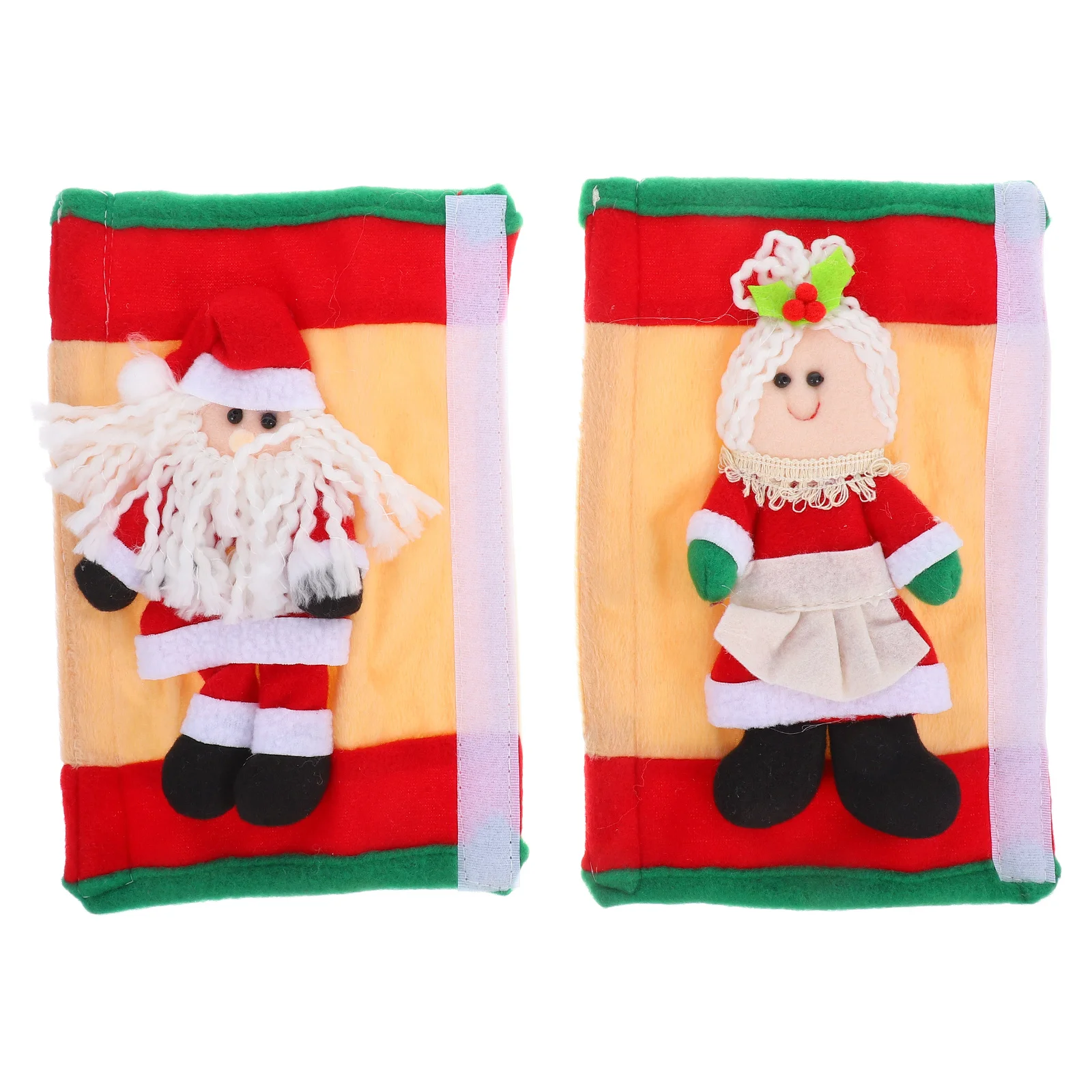 

2 шт. чехлов для ручек холодильника с рождественской тематикой, защитные накладки для ручек кухонной техники, чехлы для ручек холодильника, микроволновой печи, морозильной камеры, рождественские украшения