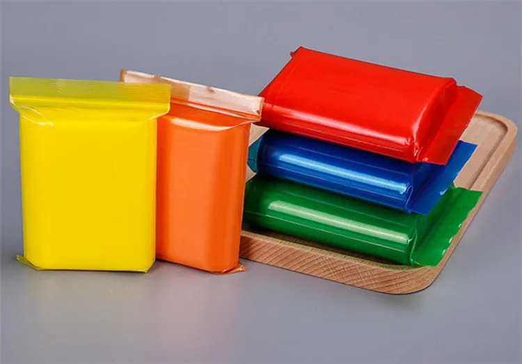 100 sztuk gruby kolor PE Zip Lock worek do przechowywania zamykane plastikowe zdjฤcia bateria karta USB rฤcznik bielizna x-mas opakowanie na prezent