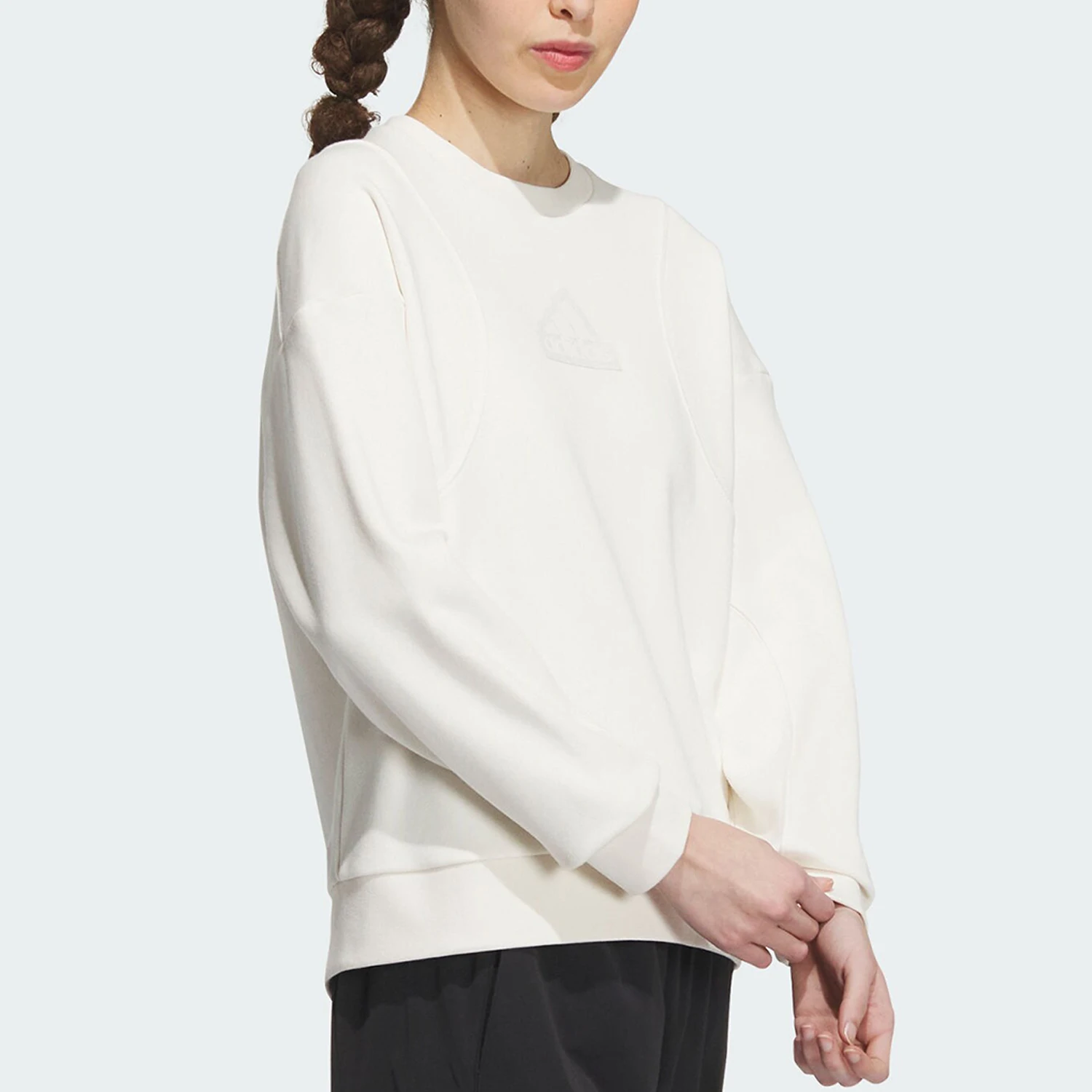 Adidas genuine new women's knitted round neck pullover sweatshirt IP7072