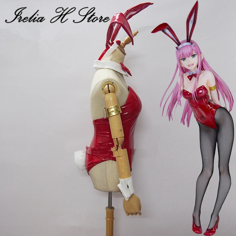 Irelia H Store Anime DARLING in the FRANXX Cosplay Zero two bunny girl cosplay costume 02 figures sexy costume set custom made image 2