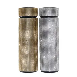 500ml Stainless Steel Bottles Vacuum Flasks Bling Drink Water Bottle Insulated Cup Travel for Girls Gift