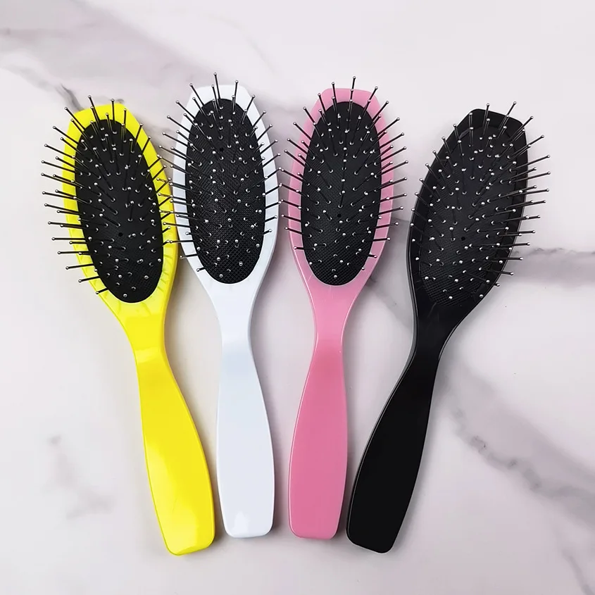 Women Steel Pin Wig Wide Tooth Pocket Combs Barber Detangling Metal Comb Men Travel Mini Hair Brush Potent Untangling Antistatic