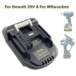 Makita 18V 용 배터리 어댑터 DM18M, Dewalt 20V 및 Milwaukee M18 18V 배터리 용 Makita 18V 배터리 도구 용