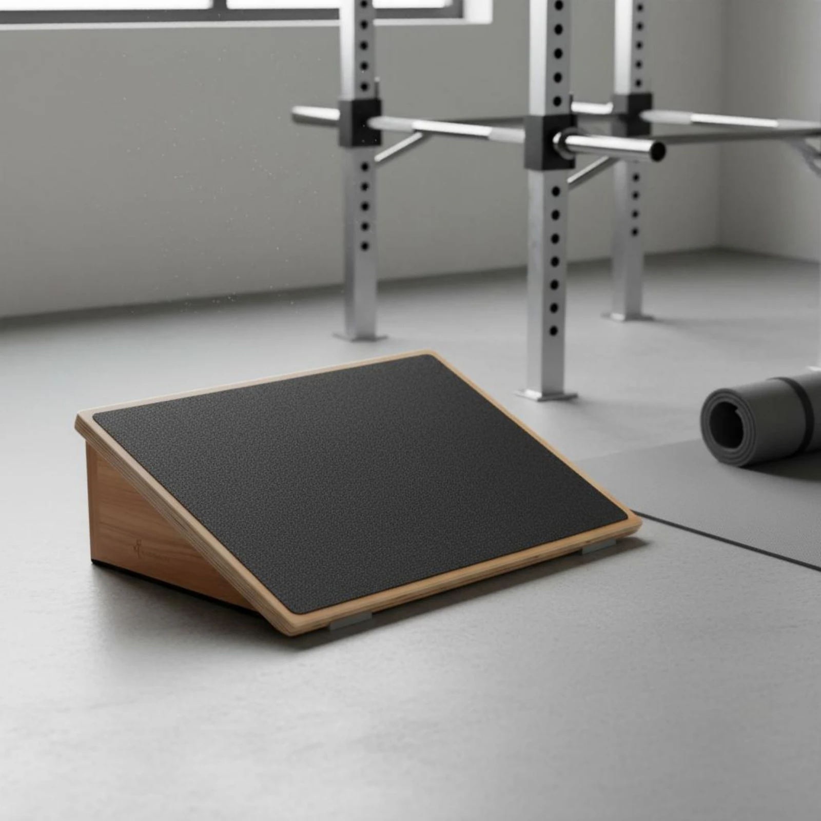 Wooden Lower Leg Stretching Slant Board Portable Home Fitness Equipment Non Slip Incline Board for Squat & Calf Stretch Training